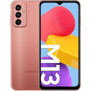 Smartfon-SAMSUNG-Galaxy-M13-4-64GB-Pomaranczowy-tyl-front